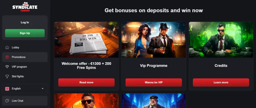 Syndicate Casino Promotion