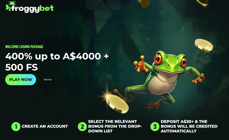 froggybet casino welcome bonus